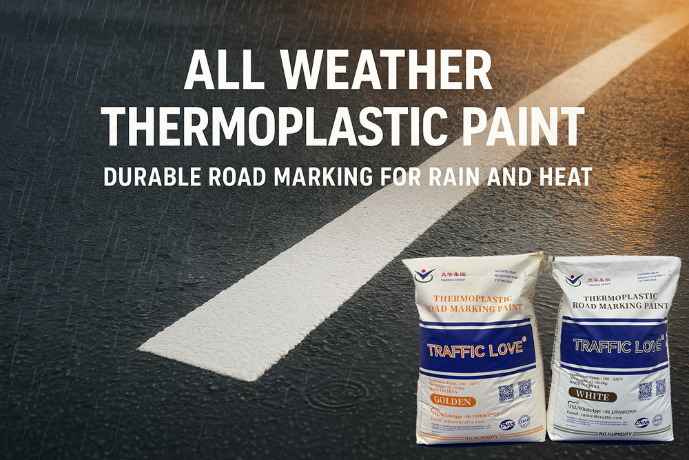 All Weather Thermoplastic Paint | Durable Road Marking for Rain 