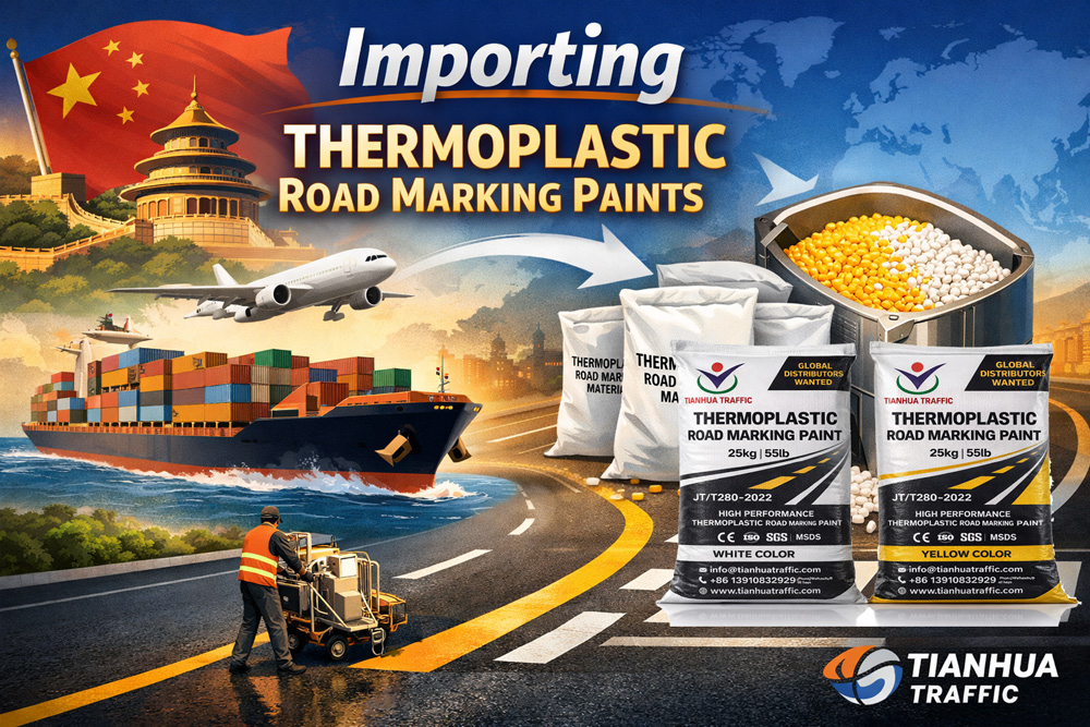 Import Thermoplastic Road Marking Paints from China | Tianhua Tr