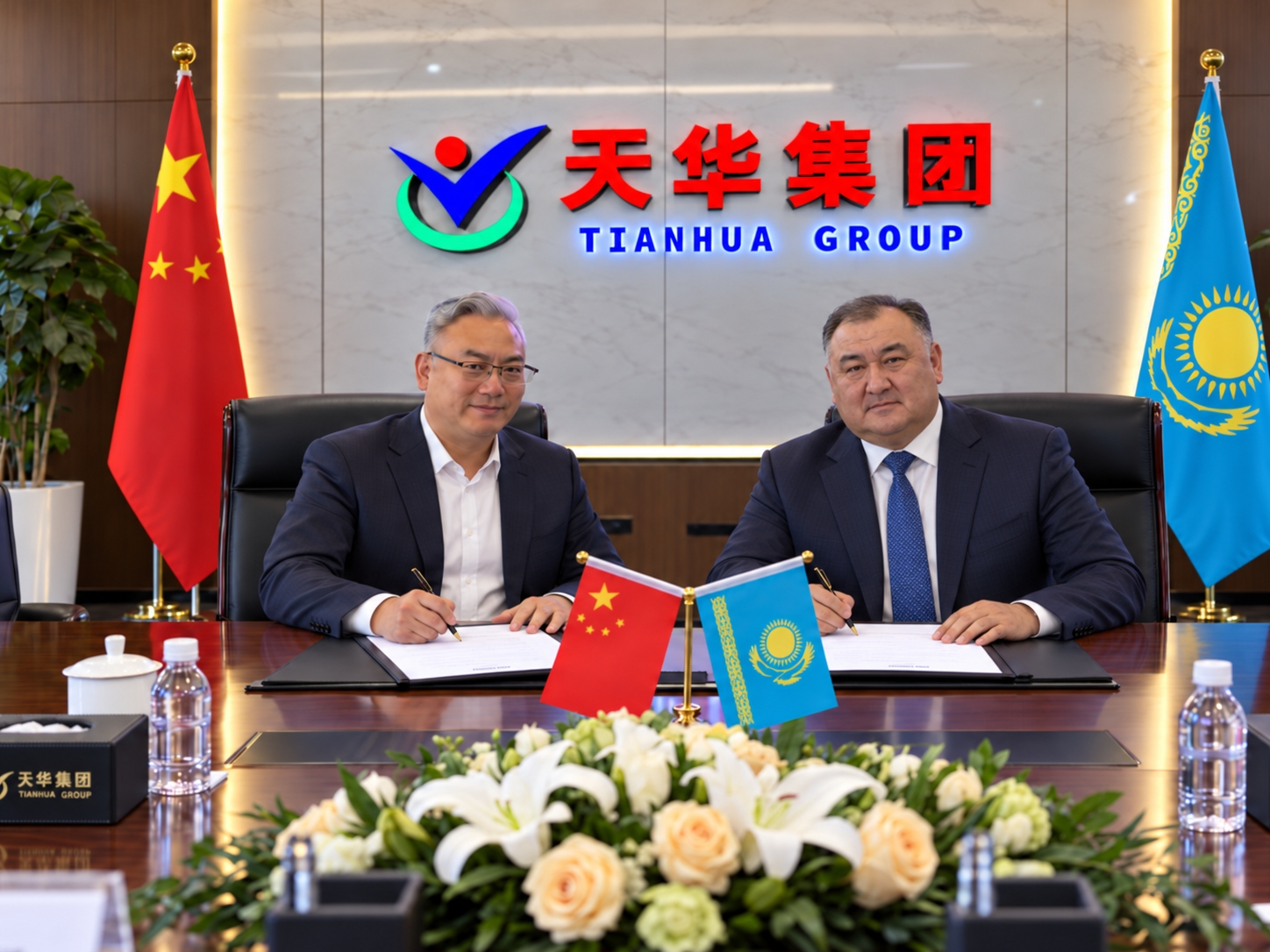 Kazakhstan Road Marking Company Partners with Tianhua Traffic fo