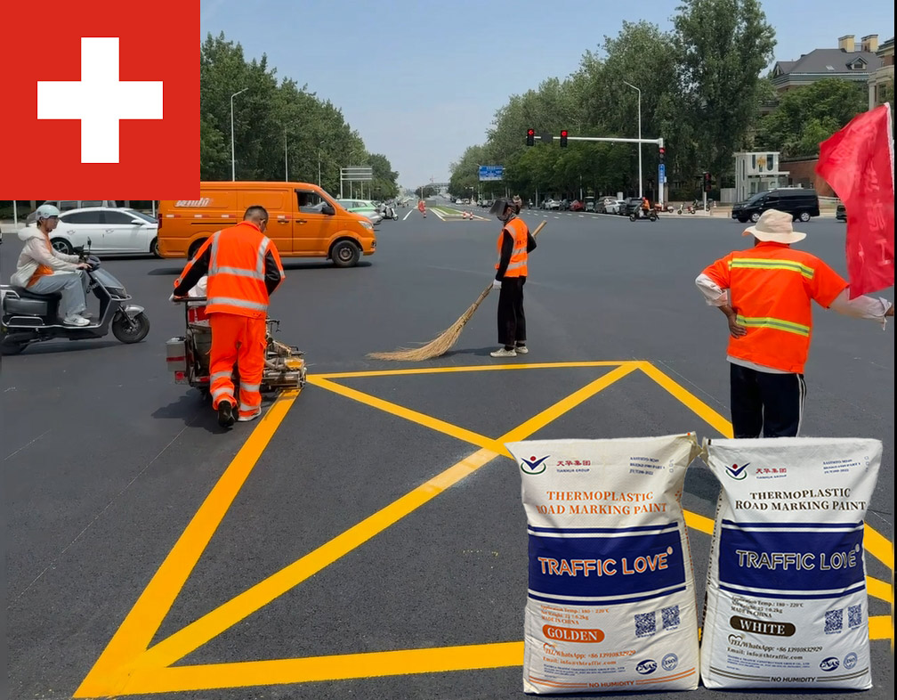 Thermoplastic Road Marking Paint for sale Switzerland | Factory 