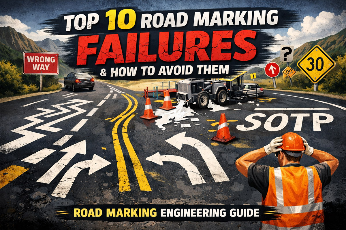 Top 10 Road Marking Failures & How to Avoid Them | Road Marking Engineering Guide