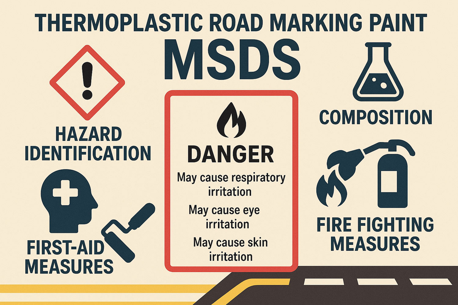 Why Thermoplastic Road Marking Paint Requires an MSDS